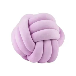 Pillow Haven Bettzeug-Knotenball-Plüschkissen - Gemütliches Dekokissen