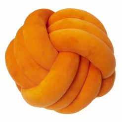 Pillow Haven Bettzeug-Knotenball-Plüschkissen - Gemütliches Dekokissen