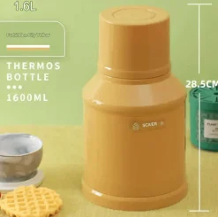 Brew Bliss Küche & Esszimmer-Künstlerische Isolierthermosflasche – Elegante Reiseflasche