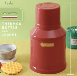 Brew Bliss Küche & Esszimmer-Künstlerische Isolierthermosflasche – Elegante Reiseflasche