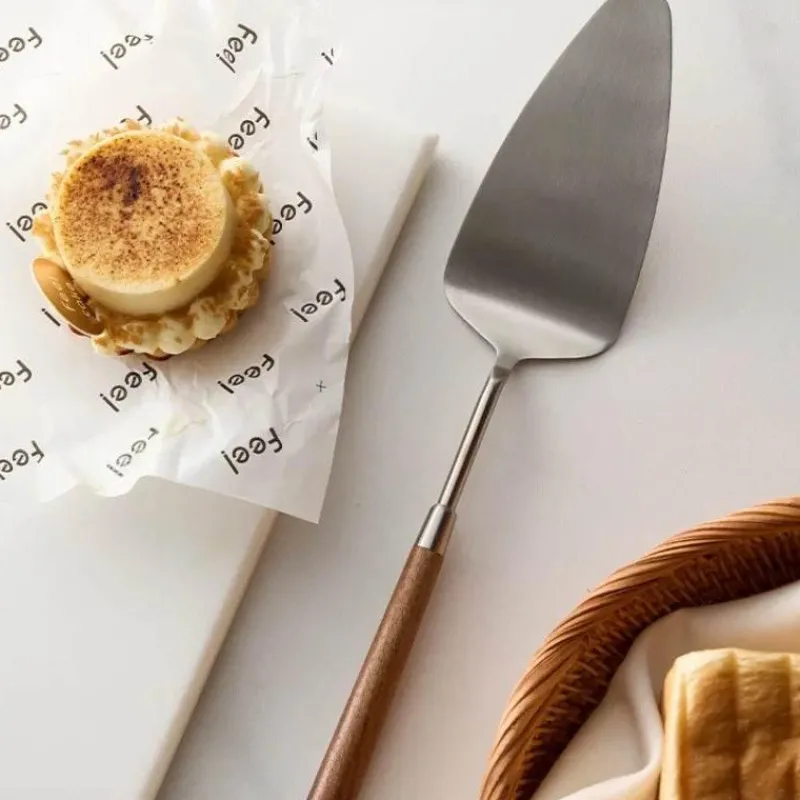 Feast u0026 Flair Küche & Esszimmer-Kochset aus Edelstahl – Utensilien und Tortenheber mit Pfirsichgriff