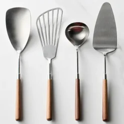 Feast u0026 Flair Küche & Esszimmer-Kochset aus Edelstahl – Utensilien und Tortenheber mit Pfirsichgriff