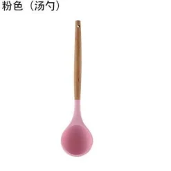 Tom Küche & Esszimmer-Kochutensilien-Set aus Silikon – Küchenutensilien in Lebensmittelqualität mit Holzgriff