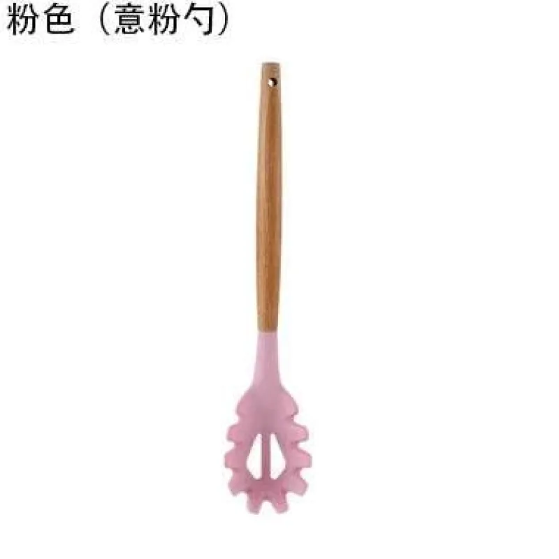 Tom Küche & Esszimmer-Kochutensilien-Set aus Silikon – Küchenutensilien in Lebensmittelqualität mit Holzgriff