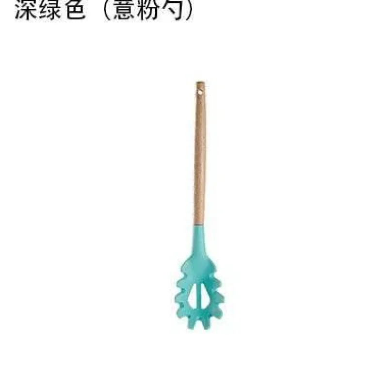 Tom Küche & Esszimmer-Kochutensilien-Set aus Silikon – Küchenutensilien in Lebensmittelqualität mit Holzgriff