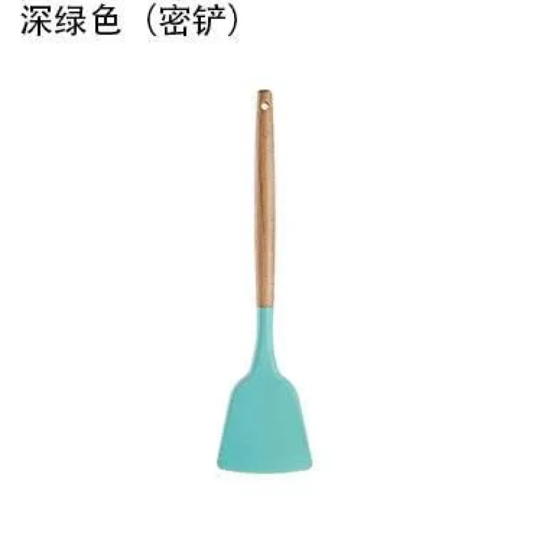 Tom Küche & Esszimmer-Kochutensilien-Set aus Silikon – Küchenutensilien in Lebensmittelqualität mit Holzgriff