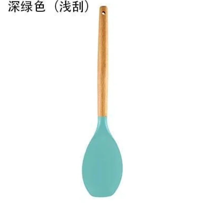 Tom Küche & Esszimmer-Kochutensilien-Set aus Silikon – Küchenutensilien in Lebensmittelqualität mit Holzgriff