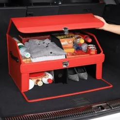 Wild u0026 Free Gear Autozubehör|Automobilindustrie-Kofferraum-Organizer aus Leder – Aufbewahrungsbox mit großem Fassungsvermögen