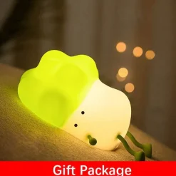 Bright Accents Beleuchtung-Kohl-Nachtlicht – Süßes LED-Kinderzimmerdekor