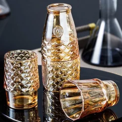 Feast Essentials Küche & Esszimmer-Koi Stapelgläser-Set – 4-teilige Trinkgeschirr-Kollektion