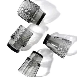 Feast Essentials Küche & Esszimmer-Koi Stapelgläser-Set – 4-teilige Trinkgeschirr-Kollektion