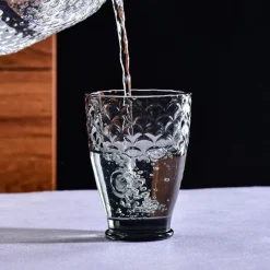 Feast Essentials Küche & Esszimmer-Koi Stapelgläser-Set – 4-teilige Trinkgeschirr-Kollektion