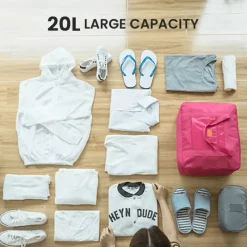 BagAura Taschen & Geldbörsen-Kompakte und faltbare Reisetasche, leicht, wasserabweisend, zum Tragen