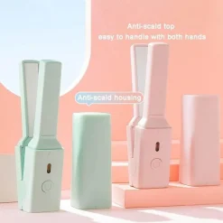 PureGlow Frauenpflege|Körperpflege-Kompakter Reise-Haarglätter – Schnell aufheizendes Mini-Styling-Tool