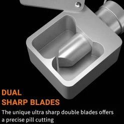 Trail Tech Outdoor-Gadgets|Outdoor-Artikel-Kompakter, wasserdichter Pillentrenner aus Aluminium – Mini-Medikamenten-Organizer