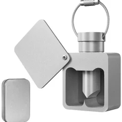 Trail Tech Outdoor-Gadgets|Outdoor-Artikel-Kompakter, wasserdichter Pillentrenner aus Aluminium – Mini-Medikamenten-Organizer