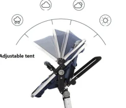 Kinder The Decor Haven Kinderwagen & Zubehör-Kompakter Zwillingskinderwagen – Stilvolles, leichtes Design