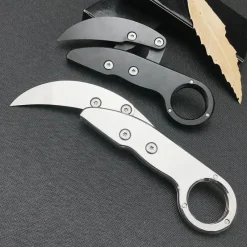 Cozy Living Camping-Werkzeuge|Camping Im Freien-Kompaktes, klappbares Karambitmesser – Taktisches Klauenwerkzeug