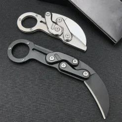 Cozy Living Camping-Werkzeuge|Camping Im Freien-Kompaktes, klappbares Karambitmesser – Taktisches Klauenwerkzeug