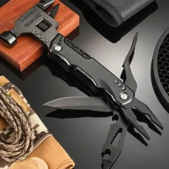 The Decor Haven Camping Im Freien|Outdoor & Garten-Kompaktes Outdoor-Werkzeug – Hochwertiges Hilfswerkzeug aus Edelstahl