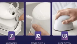 Comfort u0026 Style Gadgets Für Zuhause-Kompaktes Reisedampfbügeleisen – Tragbares, leistungsstarkes Bügeleisen