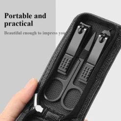 PureGlow Männerpflege|Frauenpflege-Kompaktes tragbares Maniküre-Set – Reise-Nagelpflegeset