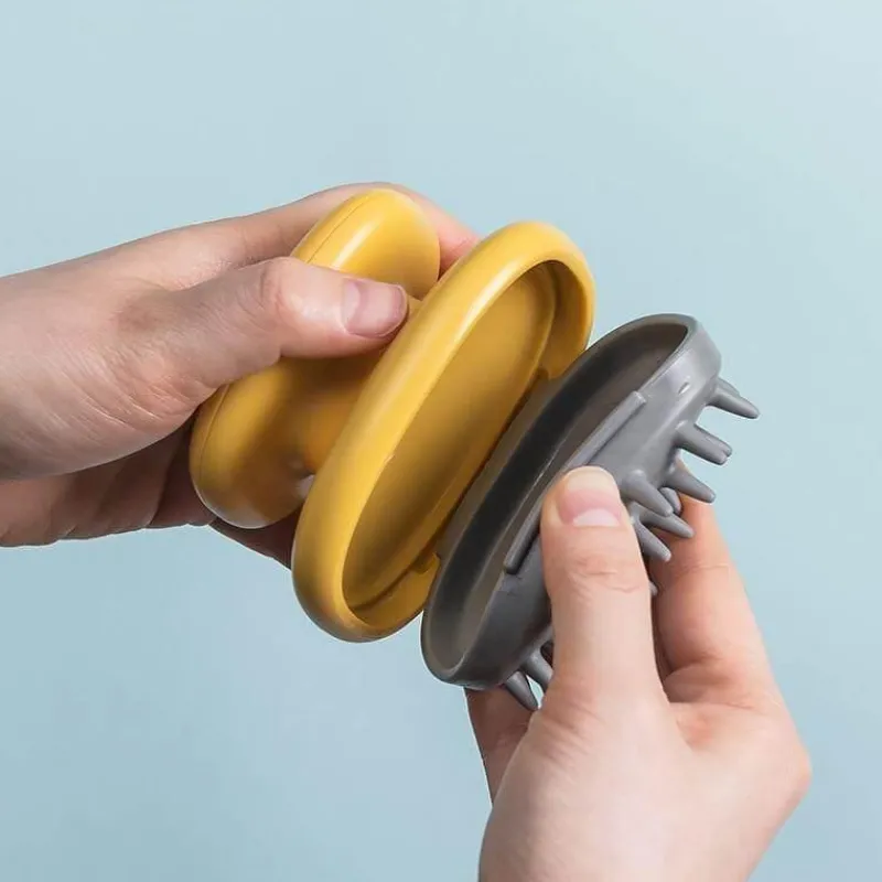 The Blissful Bath Badezimmer-Kopfhautmassagebürste – Entspannendes Kopfmassagegerät zum Stressabbau