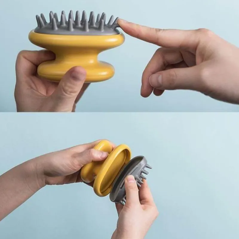 The Blissful Bath Badezimmer-Kopfhautmassagebürste – Entspannendes Kopfmassagegerät zum Stressabbau