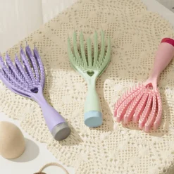 PureGlow Männerpflege|Frauenpflege-Kopfhautmassagebürste – Soft Touch Haarpflegetool