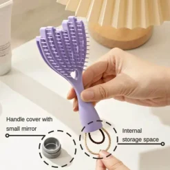 PureGlow Männerpflege|Frauenpflege-Kopfhautmassagebürste – Soft Touch Haarpflegetool