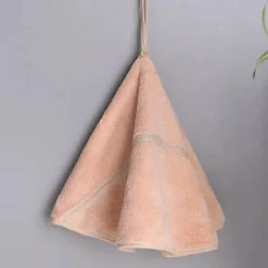 Tom Küche & Esszimmer-Korallensamt-Handtuch – rundes, weiches, super saugfähiges Badetuch