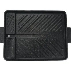 Elegance at the Table Küche & Esszimmer-Koreanische Grillpfanne – Antihaftbeschichtetes, rauchfreies Grilltablett für das Kochen im Innen- und Außenbereich