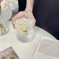 Plates u0026 More Küche & Esszimmer-Koreanische hitzebeständige Glasbecher – 350 ml Trinkgläser für Kaffee, Tee, Milch, Bier, Wasser