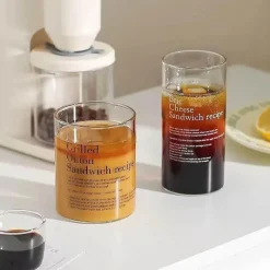 Plates u0026 More Küche & Esszimmer-Koreanischer Glasbecher – Stilvoller Tee- und Kaffeebecher