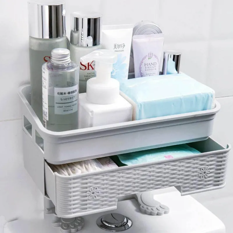 The Blissful Bath Badezimmer-Kosmetik-Aufbewahrungsregal - Mehrschichtiger Badezimmer-Organizer