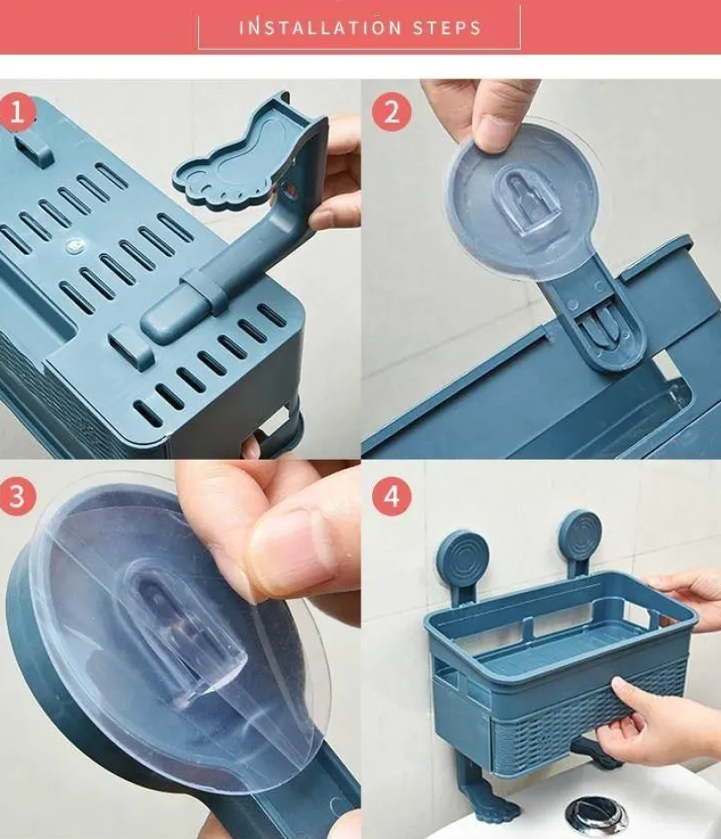 The Blissful Bath Badezimmer-Kosmetik-Aufbewahrungsregal - Mehrschichtiger Badezimmer-Organizer