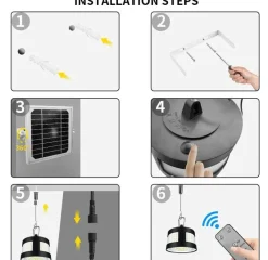 The Decor Haven Gadgets Für Zuhause-Öko-Solar-Außenbeleuchtungssystem, wasserdicht