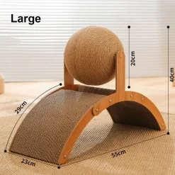 Furendo Haustierzubehör|Reinigungswerkzeuge Für Haustiere-Kratzbrett aus Holz für Katzen – lustiges Katzenspielzeug, Spielzubehör