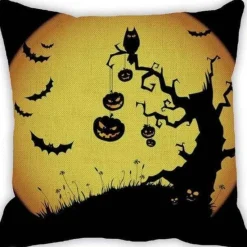 Cozy Haven Bettzeug-Kürbis Halloween Kissenbezüge - Gruselige Dekokissenbezüge