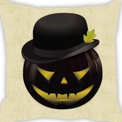 Cozy Haven Bettzeug-Kürbis Halloween Kissenbezüge - Gruselige Dekokissenbezüge