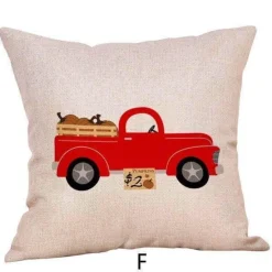 Cozy Haven Bettzeug-Kürbis Truck Kissenbezüge - Halloween Herbst Dekor Akzent