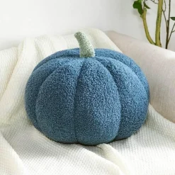 Willow u0026 Whim Bettzeug-Kürbis-Plüschkissen – Süßes Halloween-Herbstdekor