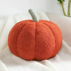 Willow u0026 Whim Bettzeug-Kürbis-Plüschkissen – Süßes Halloween-Herbstdekor
