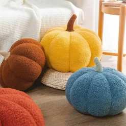 Willow u0026 Whim Bettzeug-Kürbis-Plüschkissen – Süßes Halloween-Herbstdekor