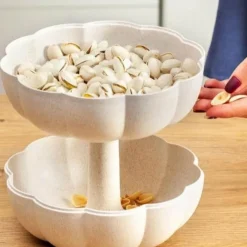 Space Savvy Küche & Esszimmer-Kürbis-Snack-Aufbewahrungsbox – Mehrschichtiger Halloween-Organizer