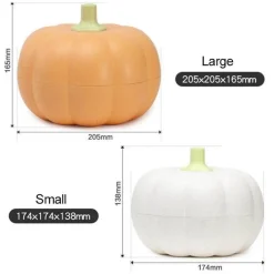 Space Savvy Küche & Esszimmer-Kürbis-Snack-Aufbewahrungsbox – Mehrschichtiger Halloween-Organizer