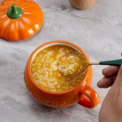 The Cozy Mug Küche & Esszimmer-Kürbistasse aus Keramik – Kreative Herbst-Kaffeetasse