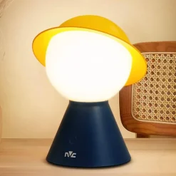 Bright Accents Beleuchtung-Kreative Strohhut-Nachtlampe – einzigartige dekorative Beleuchtungsvorrichtung