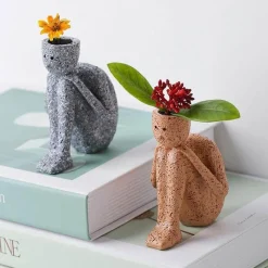 Timeless Vessels Wohndeko-Kreativer nordischer Portrait-Pflanztopf – einzigartiger Blumentopf