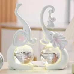 Bright Accents Beleuchtung-Kristall-Elefantenlampe – Leuchtender Akzent für die Inneneinrichtung